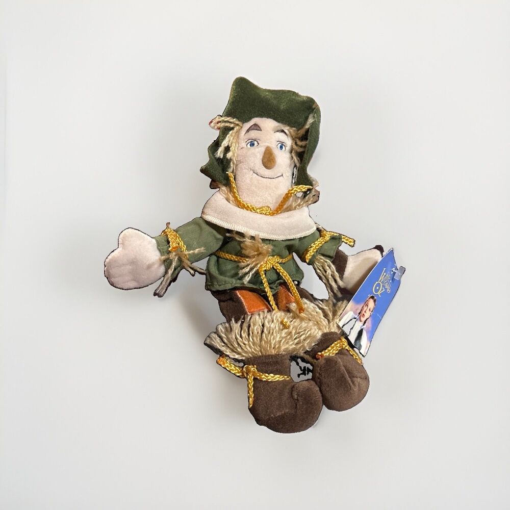 VINTAGE 1998 NWT Warner Bros Wizard of Oz - Scarecrow - Bean Bag Plush Doll